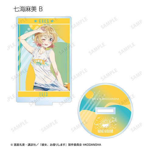 『彼女、お借りします』描き下ろしイラスト ビーチデートver. トレーディングアクリルスタンド(単位/BOX)【202508再販】